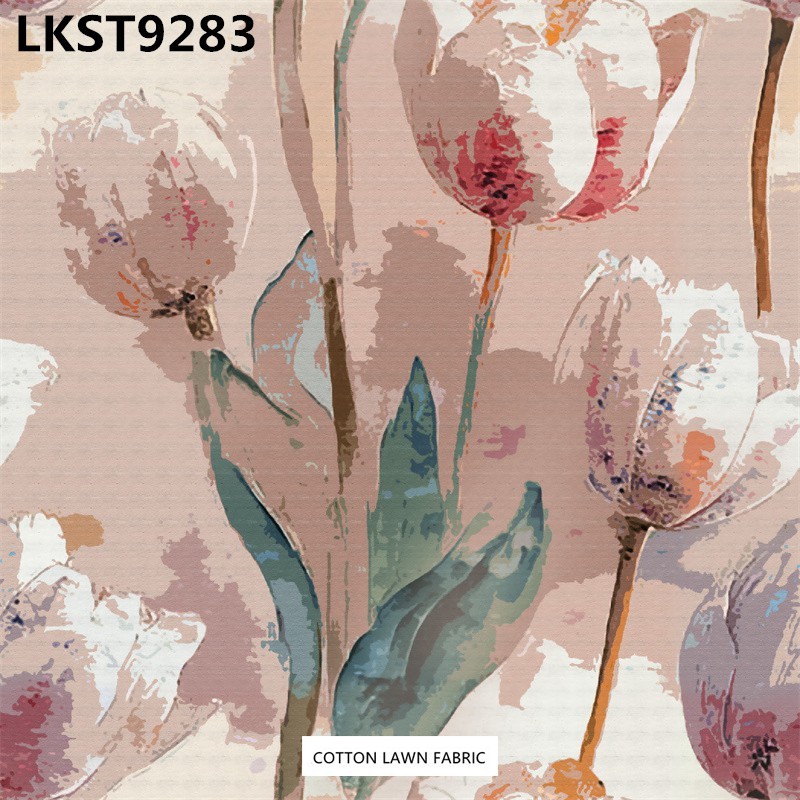 100% Cotton Lawn Fabric,LANKING TEX,Low Moq Printing Best  Quality  100% Cotton Lawn Fabric
