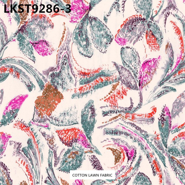 100% Cotton Lawn Fabric,LANKING TEX,Low Moq Printing Best  Quality  100% Cotton Lawn Fabric