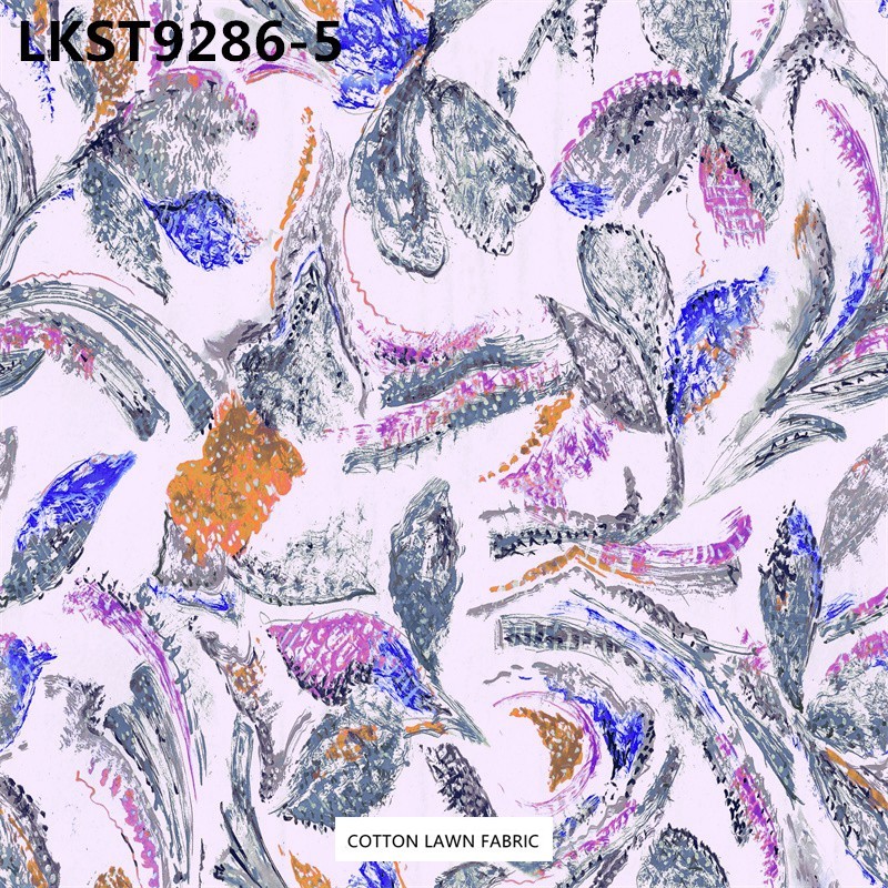 100% Cotton Lawn Fabric,LANKING TEX,Low Moq Printing Best  Quality  100% Cotton Lawn Fabric