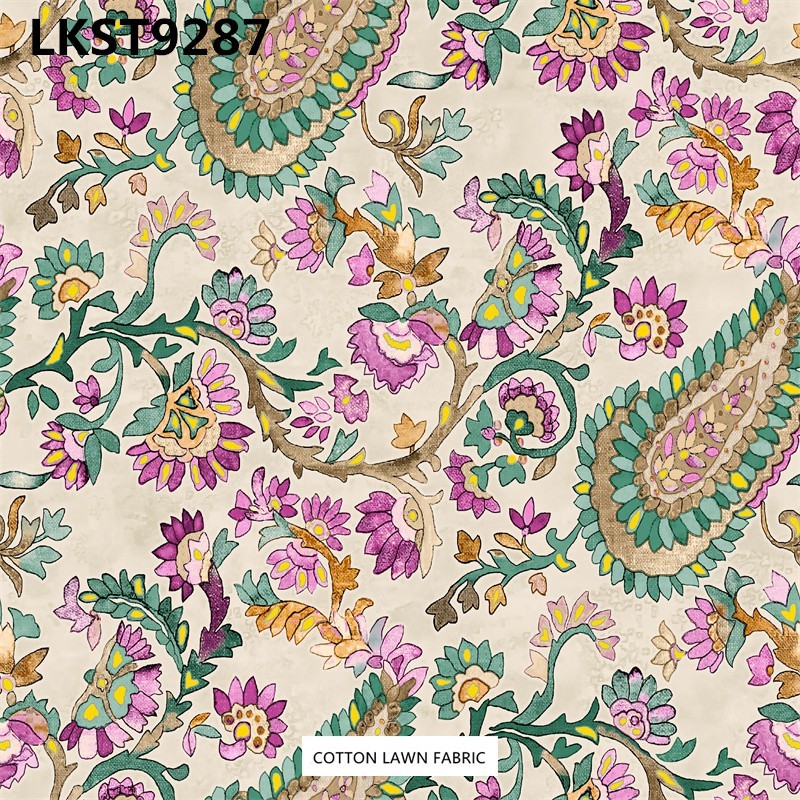 100% Cotton Lawn Fabric,LANKING TEX,Low Moq Printing Best  Quality  100% Cotton Lawn Fabric