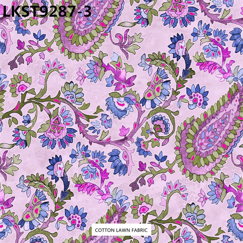 100% Cotton Lawn Fabric,LANKING TEX,Low Moq Printing Best  Quality  100% Cotton Lawn Fabric