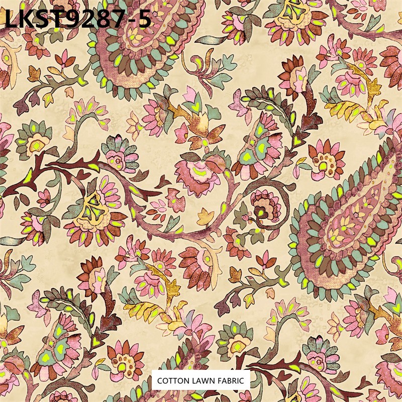 100% Cotton Lawn Fabric,LANKING TEX,Low Moq Printing Best  Quality  100% Cotton Lawn Fabric
