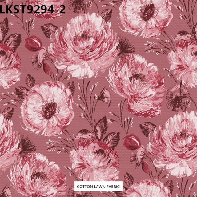 100% Cotton Lawn Fabric,LANKING TEX,Low Moq Printing Best  Quality  100% Cotton Lawn Fabric