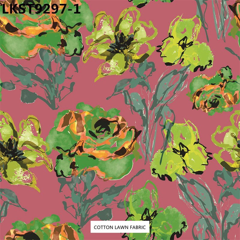 100% Cotton Lawn Fabric,LANKING TEX,Low Moq Printing Best  Quality  100% Cotton Lawn Fabric