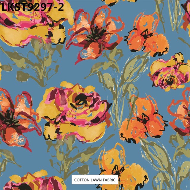 100% Cotton Lawn Fabric,LANKING TEX,Low Moq Printing Best  Quality  100% Cotton Lawn Fabric