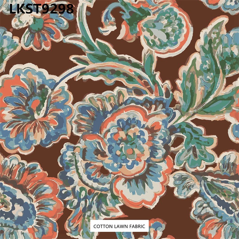 100% Cotton Lawn Fabric,LANKING TEX,Low Moq Printing Best  Quality  100% Cotton Lawn Fabric