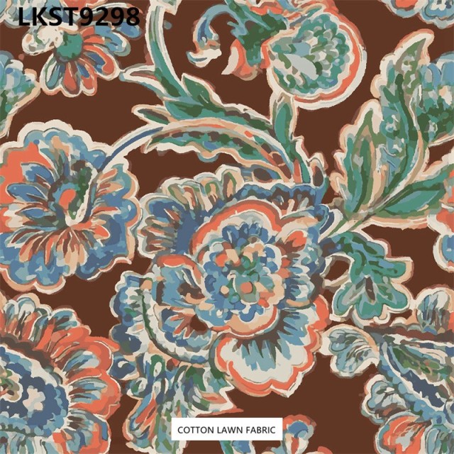 100% Cotton Lawn Fabric,LANKING TEX,Low Moq Printing Best  Quality  100% Cotton Lawn Fabric