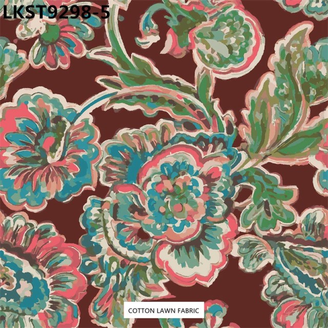 100% Cotton Lawn Fabric,LANKING TEX,Low Moq Printing Best  Quality  100% Cotton Lawn Fabric