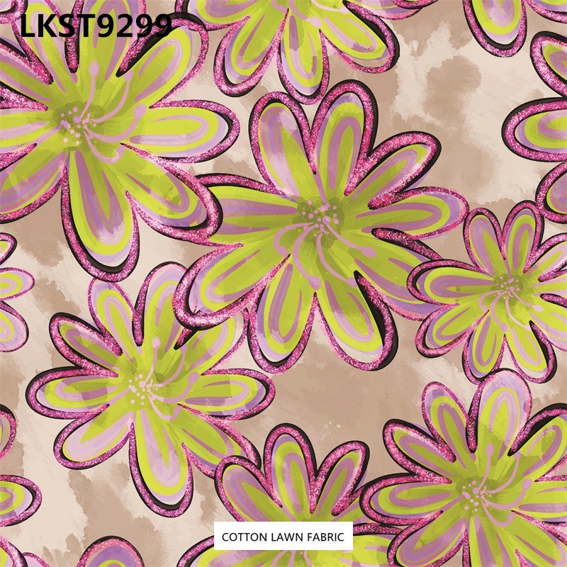 100% Cotton Lawn Fabric,LANKING TEX,Low Moq Printing Best  Quality  100% Cotton Lawn Fabric