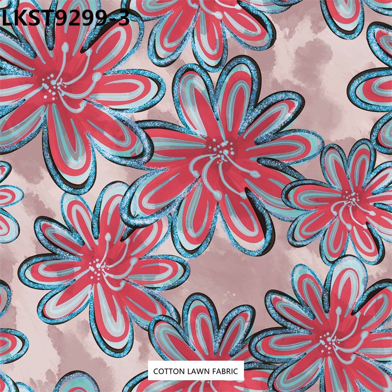 100% Cotton Lawn Fabric,LANKING TEX,Low Moq Printing Best  Quality  100% Cotton Lawn Fabric