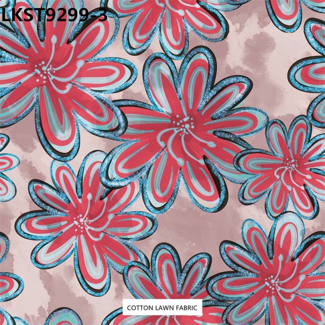 100% Cotton Lawn Fabric,LANKING TEX,Low Moq Printing Best  Quality  100% Cotton Lawn Fabric
