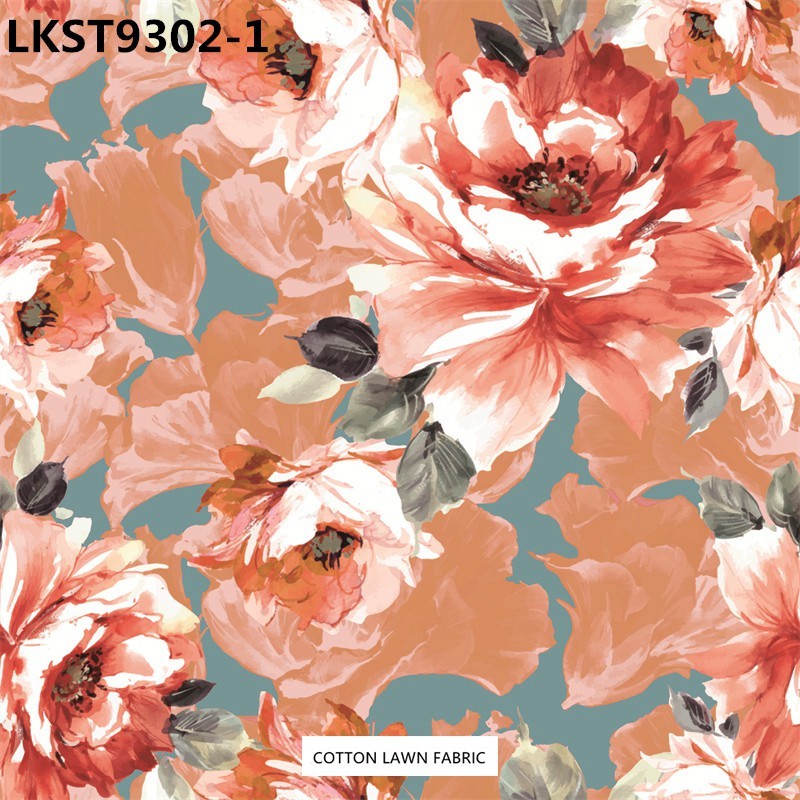 100% Cotton Lawn Fabric,LANKING TEX,Low Moq Printing Best  Quality  100% Cotton Lawn Fabric