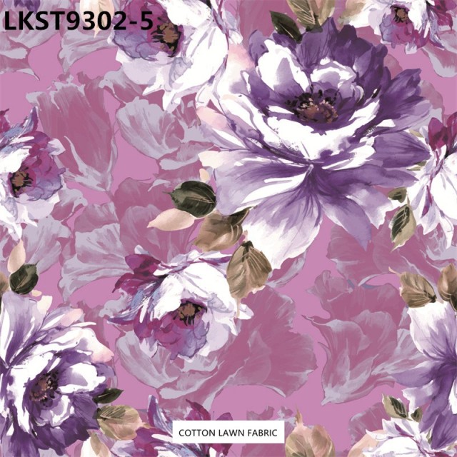 100% Cotton Lawn Fabric,LANKING TEX,Low Moq Printing Best  Quality  100% Cotton Lawn Fabric