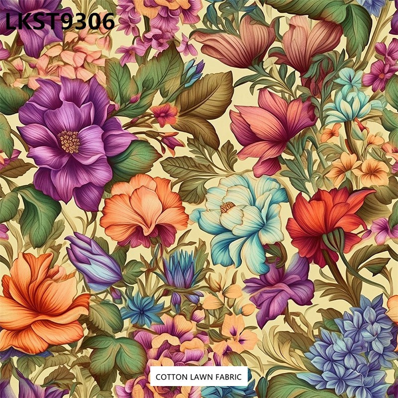 100% Cotton Lawn Fabric,LANKING TEX,Low Moq Printing Best  Quality  100% Cotton Lawn Fabric