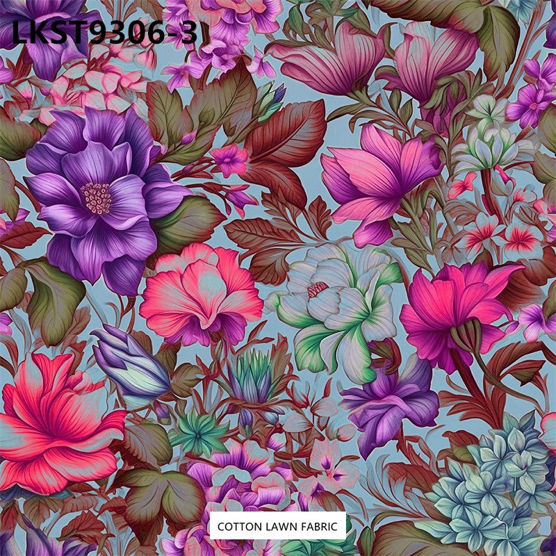 100% Cotton Lawn Fabric,LANKING TEX,Low Moq Printing Best  Quality  100% Cotton Lawn Fabric