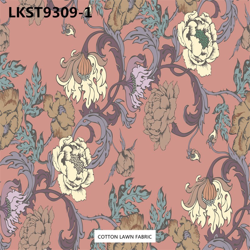 100% Cotton Lawn Fabric,LANKING TEX,Low Moq Printing Best  Quality  100% Cotton Lawn Fabric