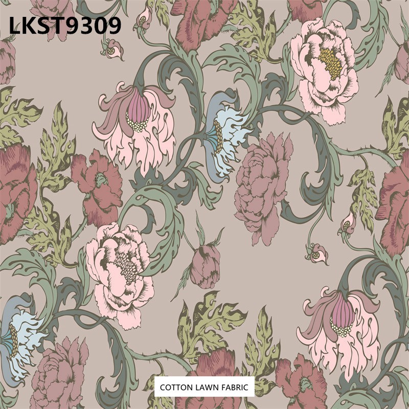 100% Cotton Lawn Fabric,LANKING TEX,Low Moq Printing Best  Quality  100% Cotton Lawn Fabric