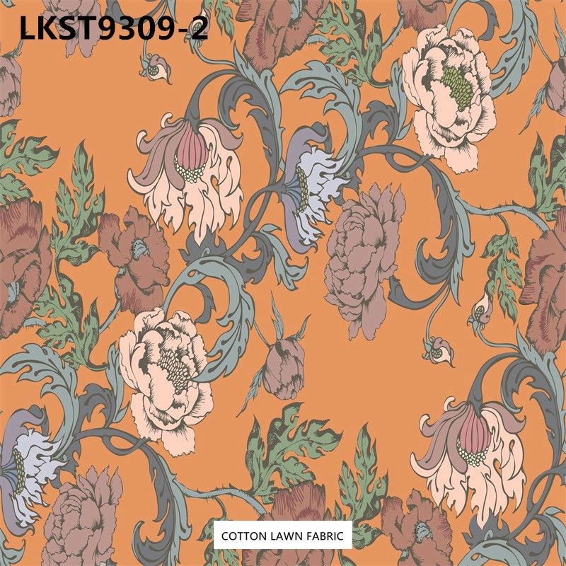 100% Cotton Lawn Fabric,LANKING TEX,Low Moq Printing Best  Quality  100% Cotton Lawn Fabric
