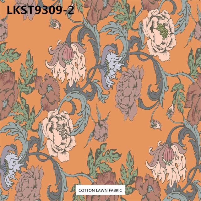100% Cotton Lawn Fabric,LANKING TEX,Low Moq Printing Best  Quality  100% Cotton Lawn Fabric