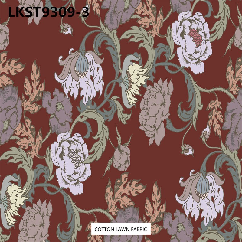 100% Cotton Lawn Fabric,LANKING TEX,Low Moq Printing Best  Quality  100% Cotton Lawn Fabric