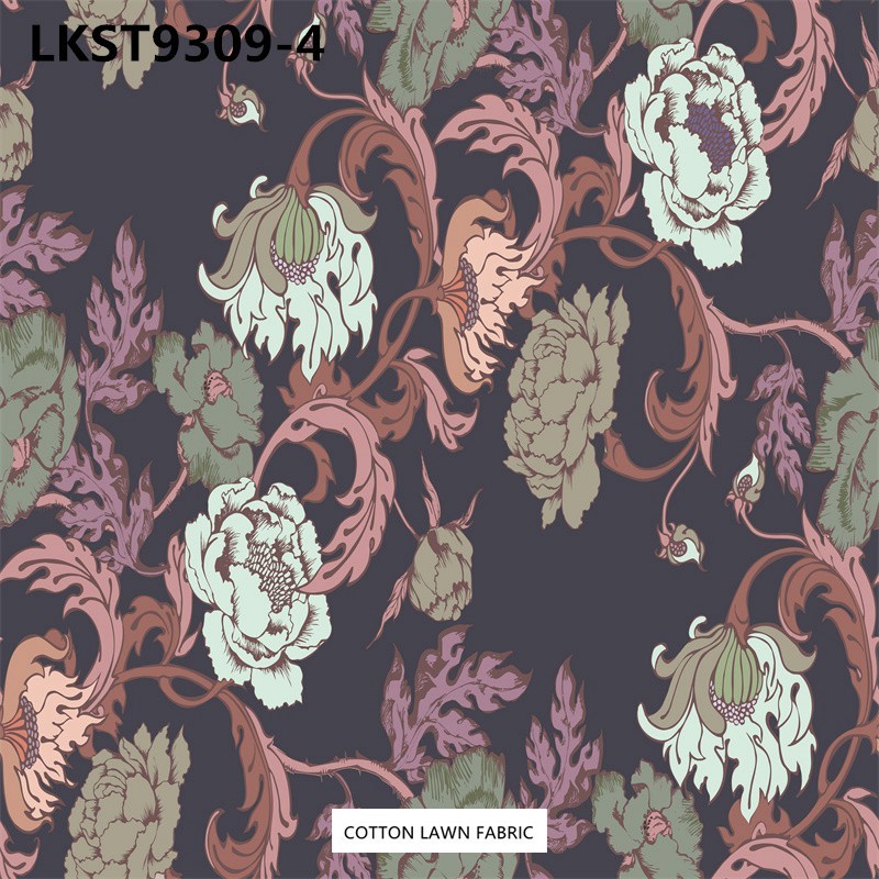 100% Cotton Lawn Fabric,LANKING TEX,Low Moq Printing Best  Quality  100% Cotton Lawn Fabric