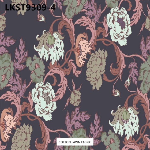 100% Cotton Lawn Fabric,LANKING TEX,Low Moq Printing Best  Quality  100% Cotton Lawn Fabric
