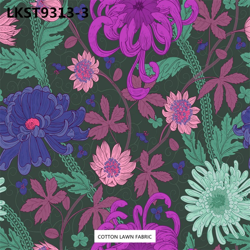 100% Cotton Lawn Fabric,LANKING TEX,Low Moq Printing Best  Quality  100% Cotton Lawn Fabric