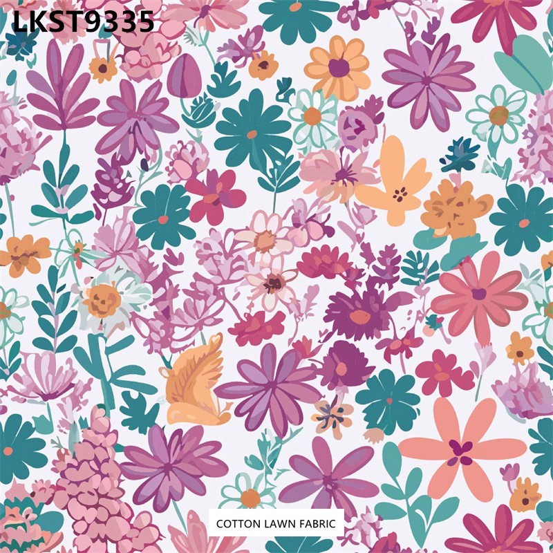 100% Cotton Lawn Fabric,LANKING TEX,Low Moq Printing Best  Quality  100% Cotton Lawn Fabric