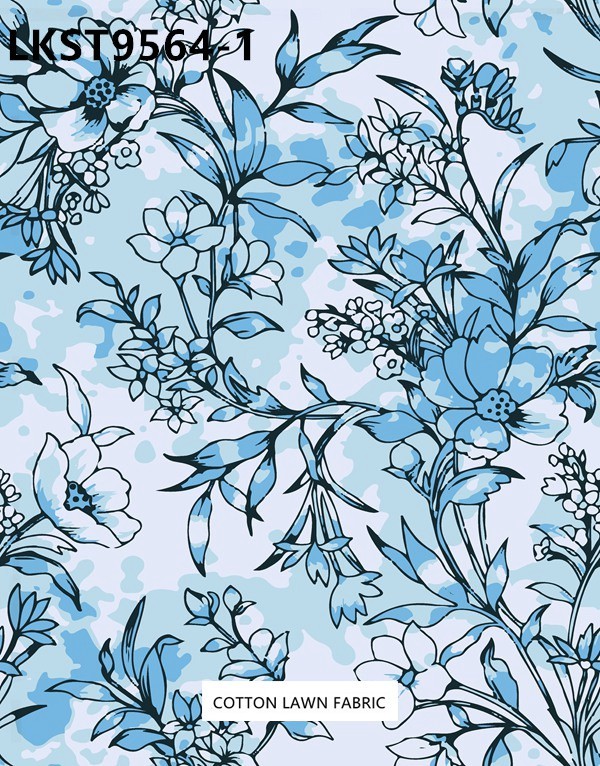 100% Cotton Lawn Fabric,LANKING TEX,Low Moq Printing Best  Quality  100% Cotton Lawn Fabric