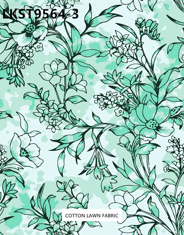100% Cotton Lawn Fabric,LANKING TEX,Low Moq Printing Best  Quality  100% Cotton Lawn Fabric