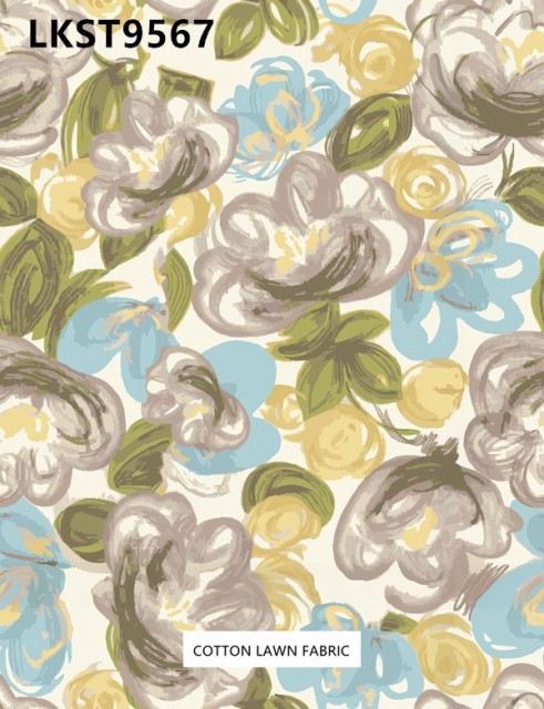 100% Cotton Lawn Fabric,LANKING TEX,Low Moq Printing Best  Quality  100% Cotton Lawn Fabric