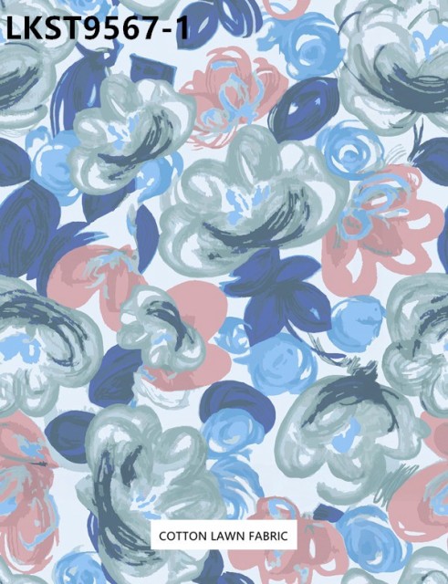 100% Cotton Lawn Fabric,LANKING TEX,Low Moq Printing Best  Quality  100% Cotton Lawn Fabric