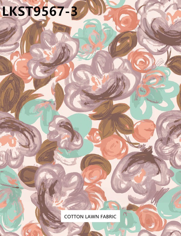 100% Cotton Lawn Fabric,LANKING TEX,Low Moq Printing Best  Quality  100% Cotton Lawn Fabric