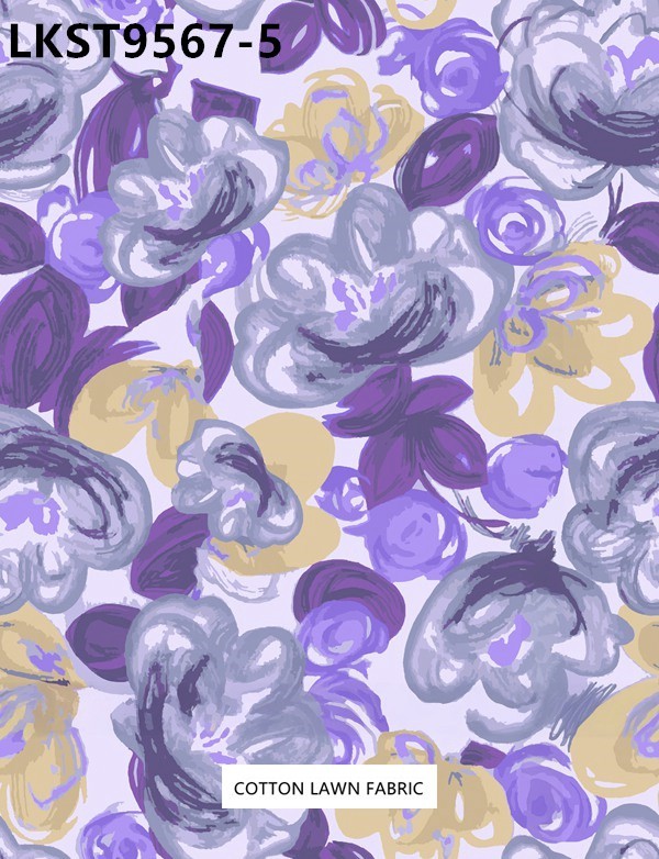 100% Cotton Lawn Fabric,LANKING TEX,Low Moq Printing Best  Quality  100% Cotton Lawn Fabric