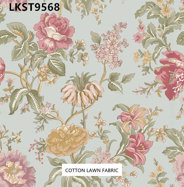 100% Cotton Lawn Fabric,LANKING TEX,Low Moq Printing Best  Quality  100% Cotton Lawn Fabric