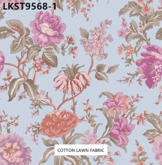 100% Cotton Lawn Fabric,LANKING TEX,Low Moq Printing Best  Quality  100% Cotton Lawn Fabric