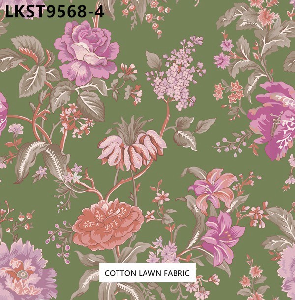 100% Cotton Lawn Fabric,LANKING TEX,Low Moq Printing Best  Quality  100% Cotton Lawn Fabric