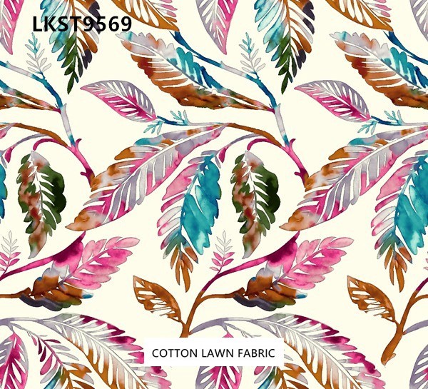 100% Cotton Lawn Fabric,LANKING TEX,Low Moq Printing Best  Quality  100% Cotton Lawn Fabric
