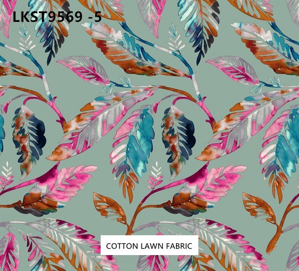 100% Cotton Lawn Fabric,LANKING TEX,Low Moq Printing Best  Quality  100% Cotton Lawn Fabric