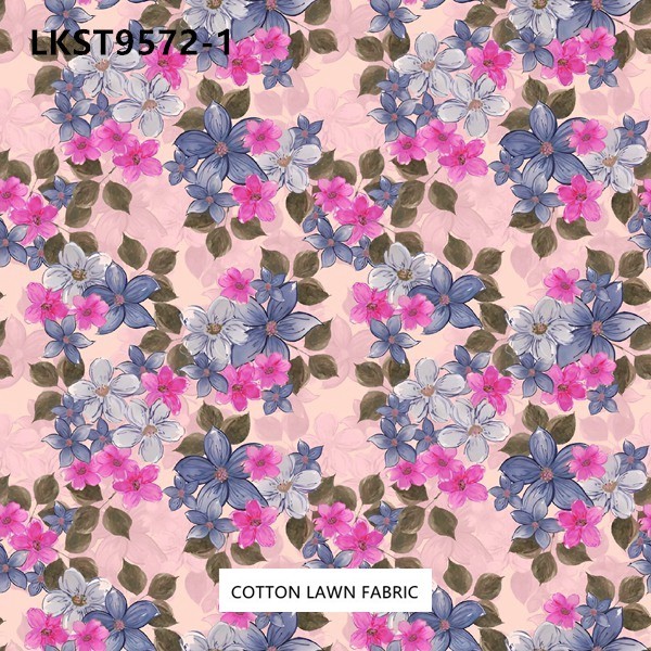 100% Cotton Lawn Fabric,LANKING TEX,Low Moq Printing Best  Quality  100% Cotton Lawn Fabric