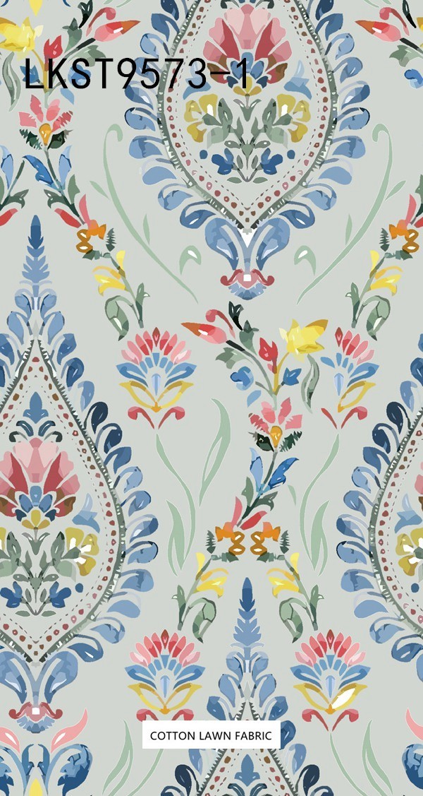 100% Cotton Lawn Fabric,LANKING TEX,Low Moq Printing Best  Quality  100% Cotton Lawn Fabric