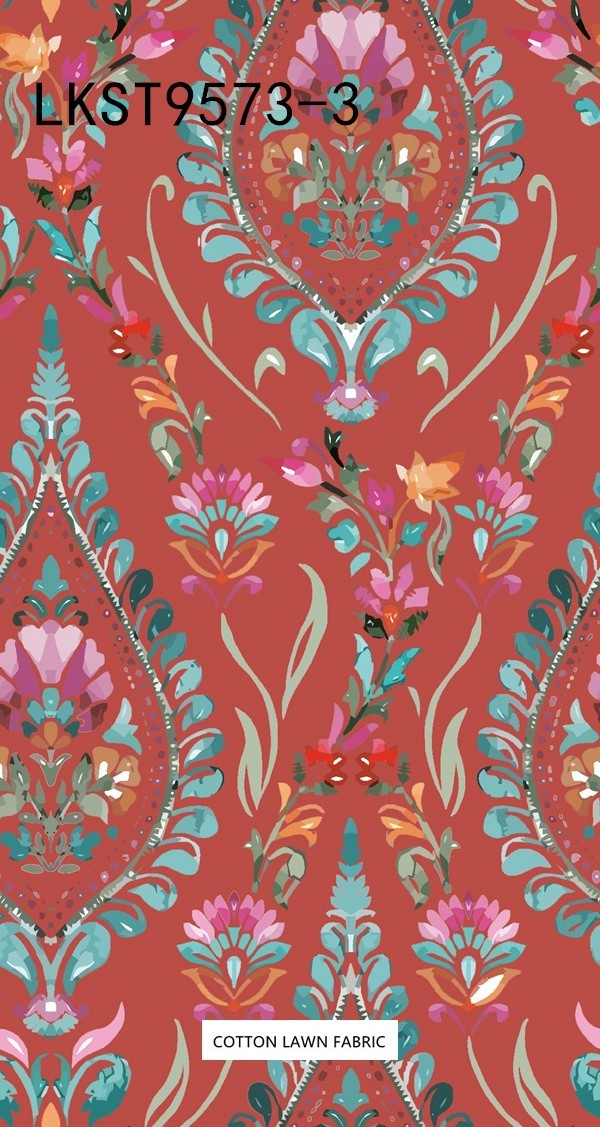 100% Cotton Lawn Fabric,LANKING TEX,Low Moq Printing Best  Quality  100% Cotton Lawn Fabric