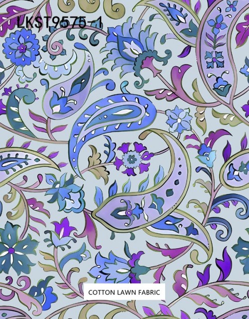100% Cotton Lawn Fabric,LANKING TEX,Low Moq Printing Best  Quality  100% Cotton Lawn Fabric