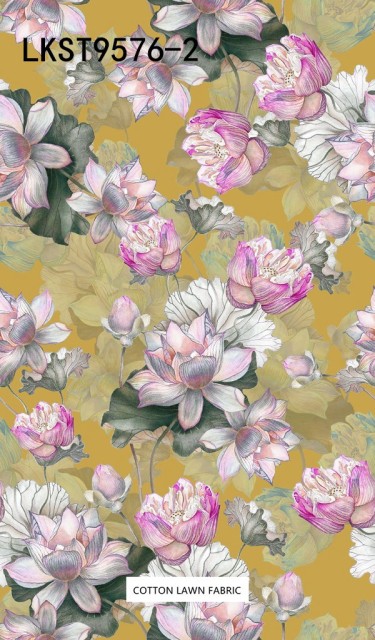 100% Cotton Lawn Fabric,LANKING TEX,Low Moq Printing Best  Quality  100% Cotton Lawn Fabric