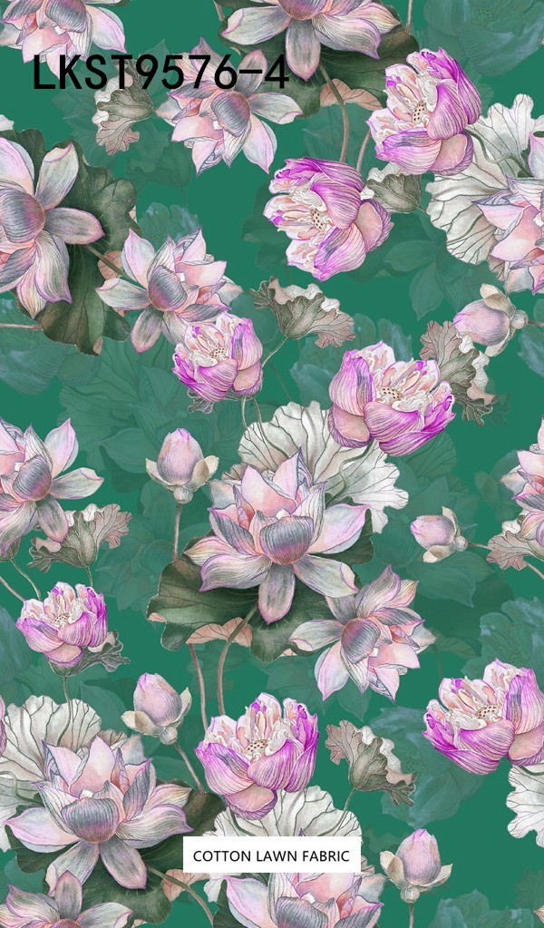 100% Cotton Lawn Fabric,LANKING TEX,Low Moq Printing Best  Quality  100% Cotton Lawn Fabric