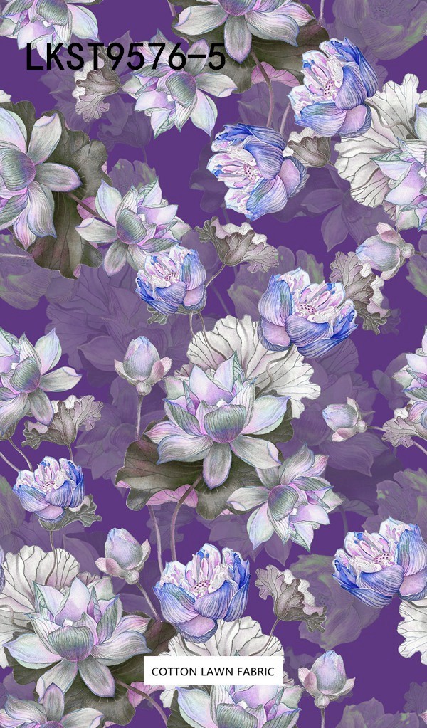100% Cotton Lawn Fabric,LANKING TEX,Low Moq Printing Best  Quality  100% Cotton Lawn Fabric