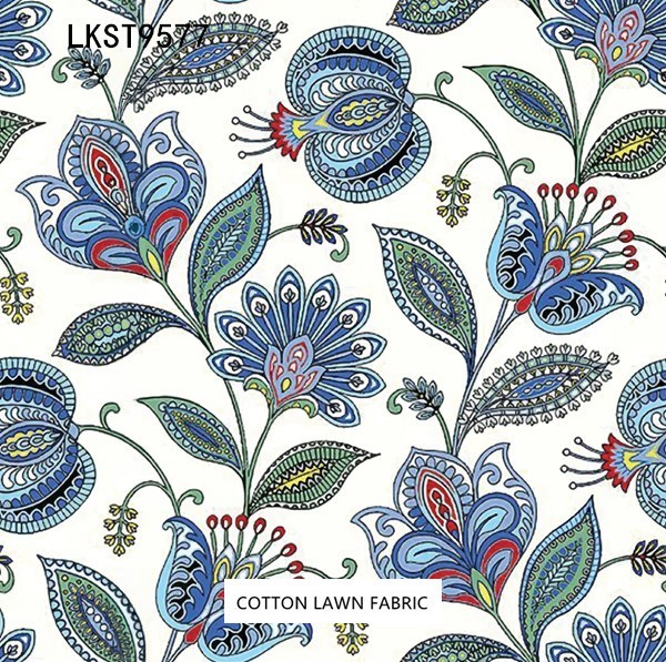 100% Cotton Lawn Fabric,LANKING TEX,Low Moq Printing Best  Quality  100% Cotton Lawn Fabric