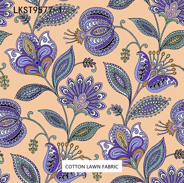 100% Cotton Lawn Fabric,LANKING TEX,Low Moq Printing Best  Quality  100% Cotton Lawn Fabric