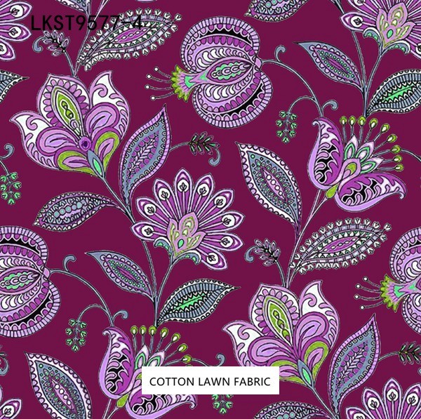 100% Cotton Lawn Fabric,LANKING TEX,Low Moq Printing Best  Quality  100% Cotton Lawn Fabric