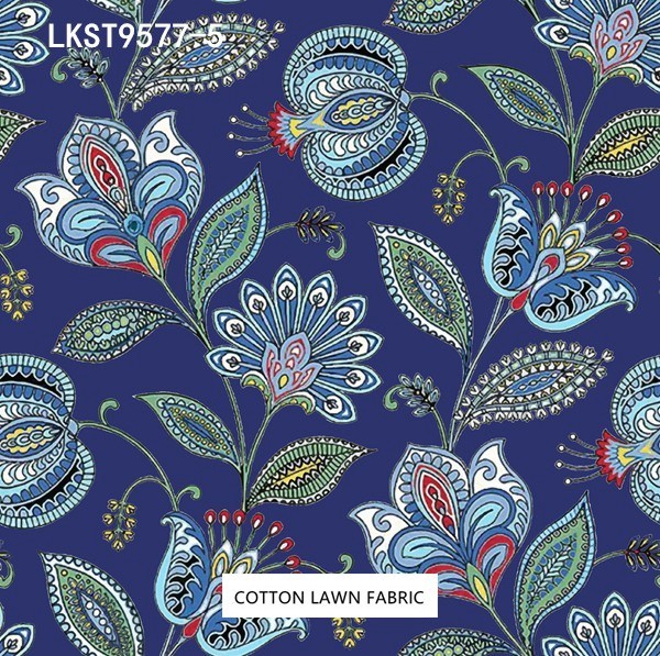 100% Cotton Lawn Fabric,LANKING TEX,Low Moq Printing Best  Quality  100% Cotton Lawn Fabric
